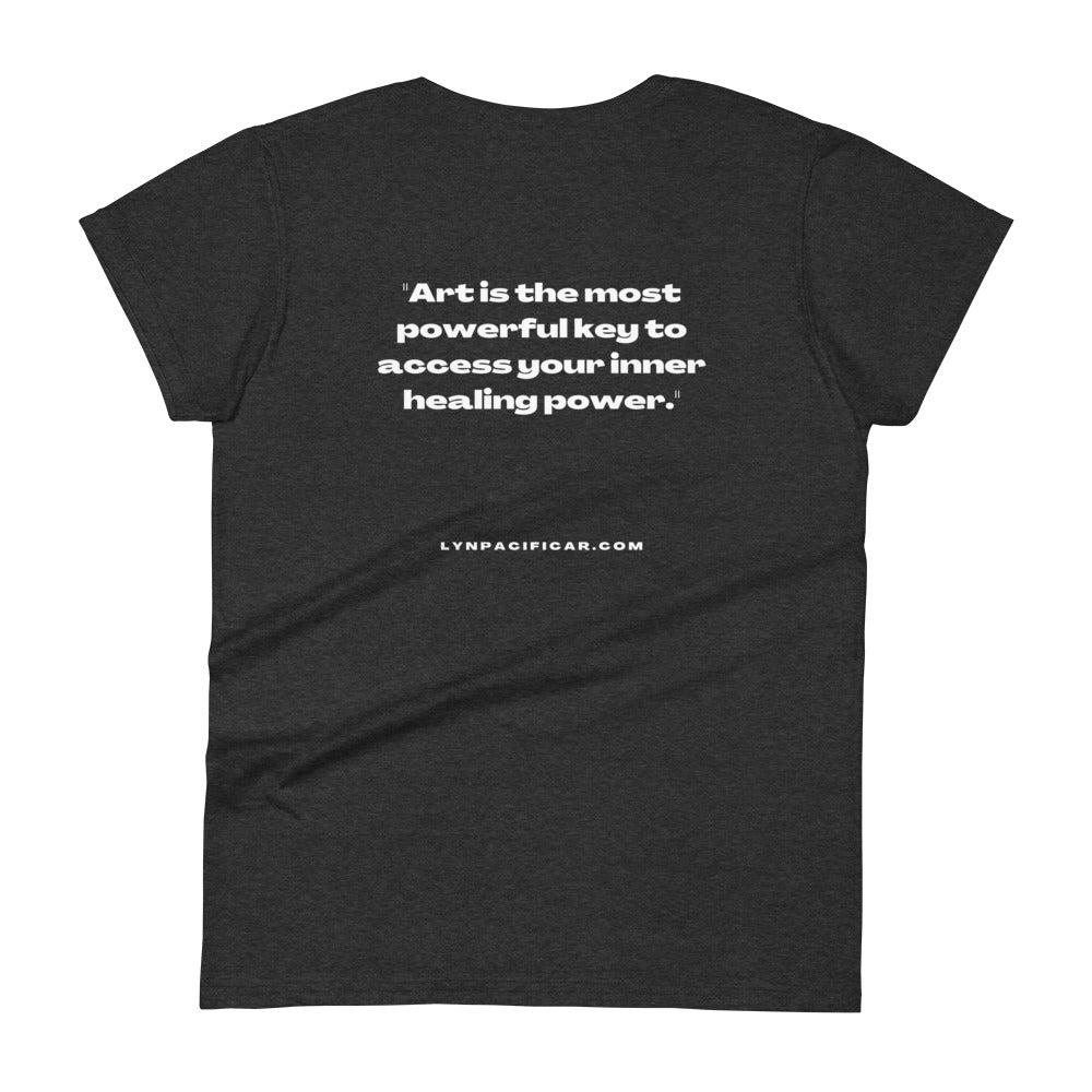 Art Office Hours Inner Healing Power Quote - Women's short sleeve t-shirt