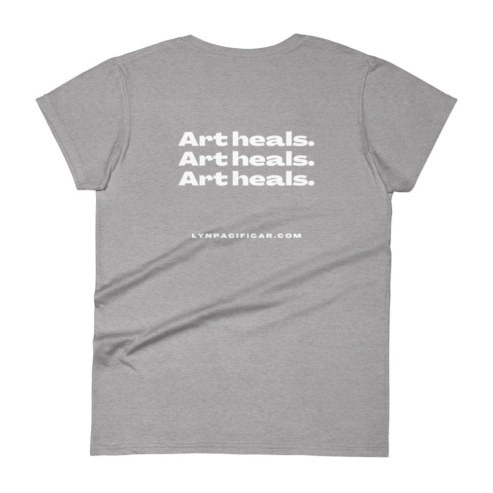 Art Office Hours Art Heals Quote - Women's T-shirt