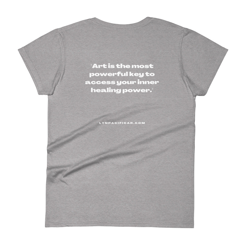 Art Office Hours Inner Healing Power Quote - Women's short sleeve t-shirt