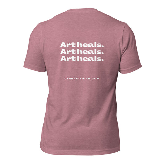 Art Office Hours Art Heals quote - Unisex t-shirt